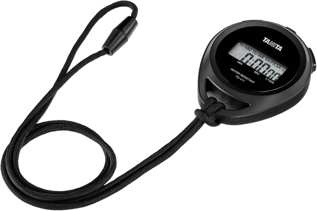 ⑤ TANITA　ストップウォッチ　ブラック　TD-417
