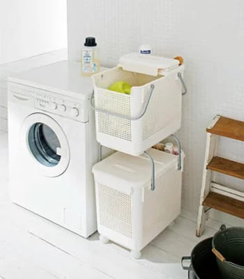 ランドリーバスケット スカンジナビア 目かくしバスケット SCB-13