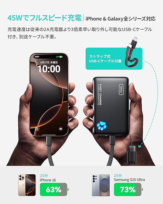INIU 小型モバイルバッテリー②
