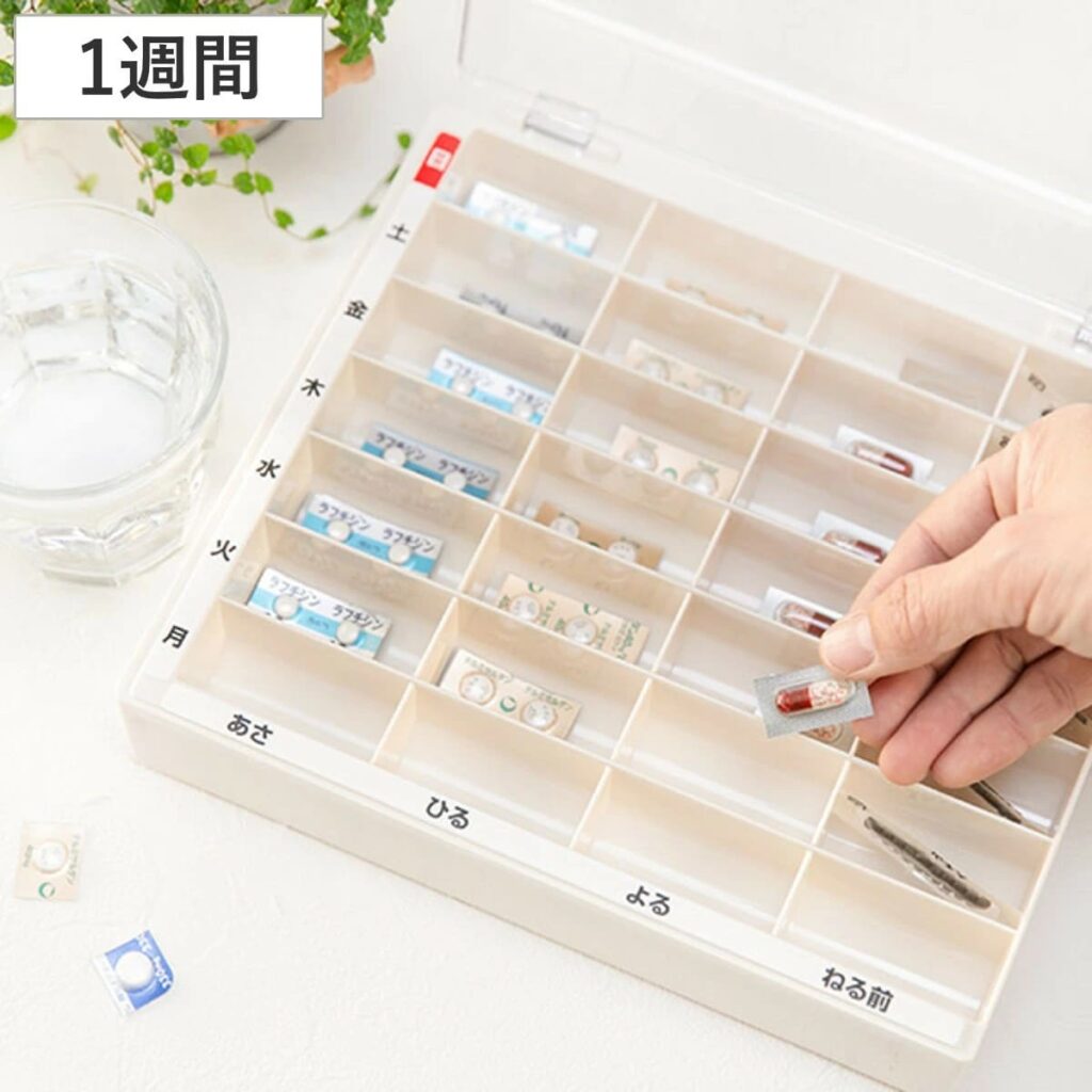 リビングートの1週間分のピルケースの画像