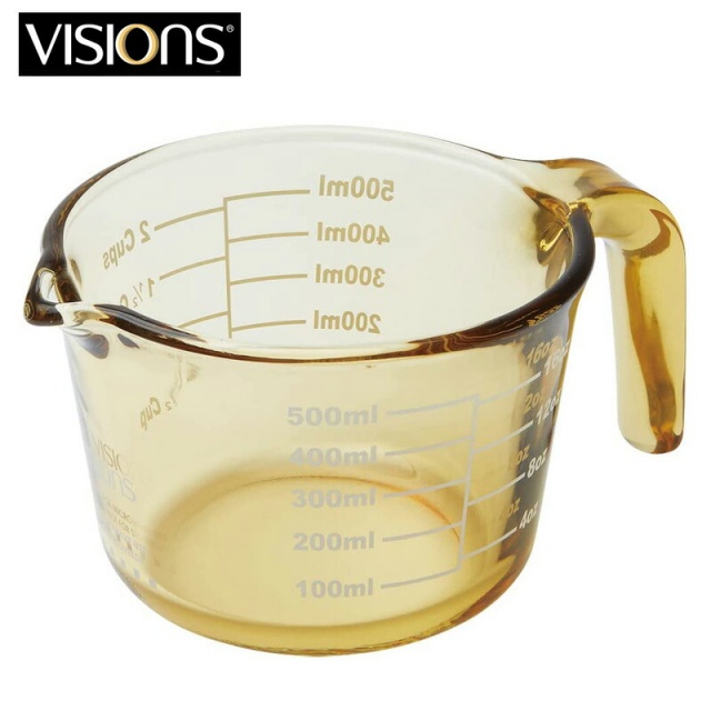 VISIONS 耐熱ガラス 計量カップ 500ml
