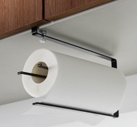 山崎実業 片手で切れる 戸棚下 キッチンペーパーホルダー タワー