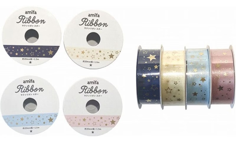 サテンリボン　スター
