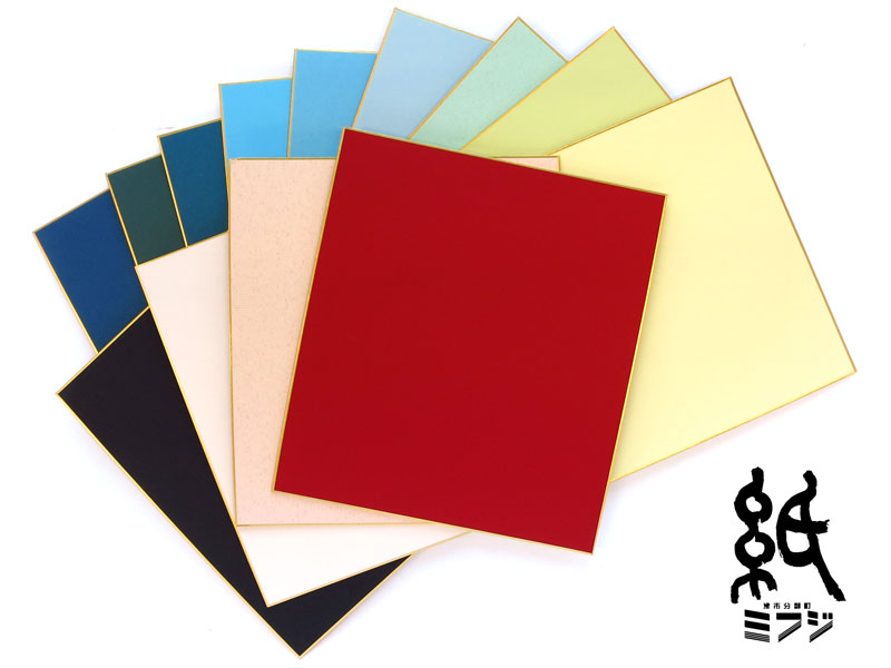 カラー色紙 大 赤系/緑系