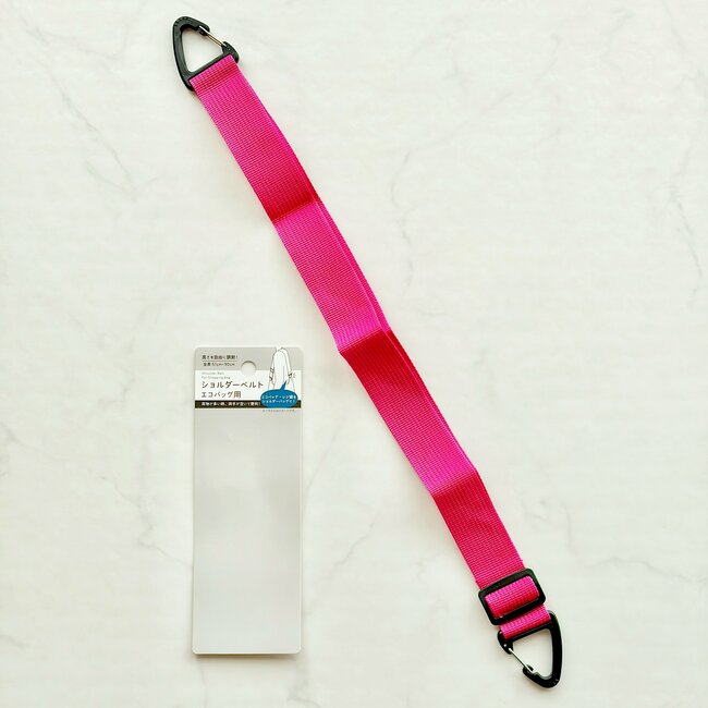 セリア　カラビナが付いたショルダーベルト