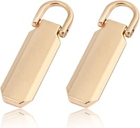 2個セット ファスナー 引手 穴なし