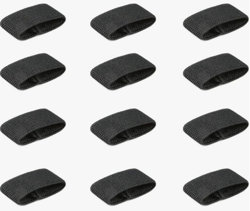 [HUIKKJP] 後付けベルトループ メンズ 伸縮ゴム製 12 個セットの画像