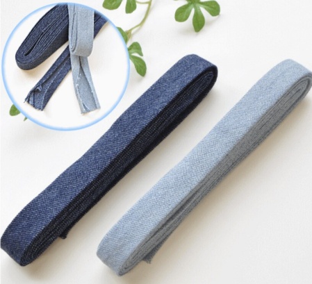 デニム両折りバイアステープの画像