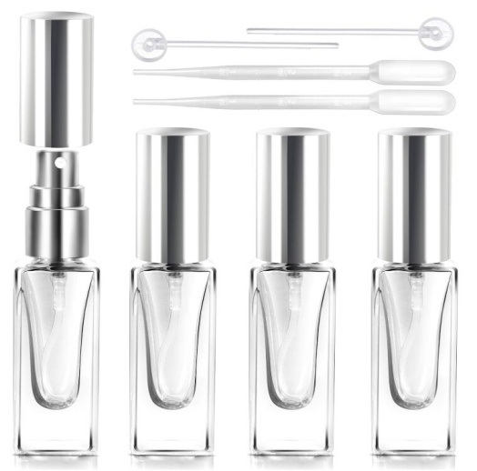 Teenitorのアトマイザー 6ml 香水スプレーボトル 4本の画像