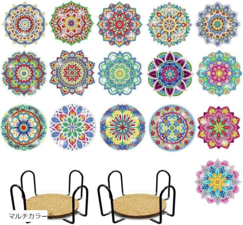 エムラインストアのダイヤモンドアートキットコースターの画像