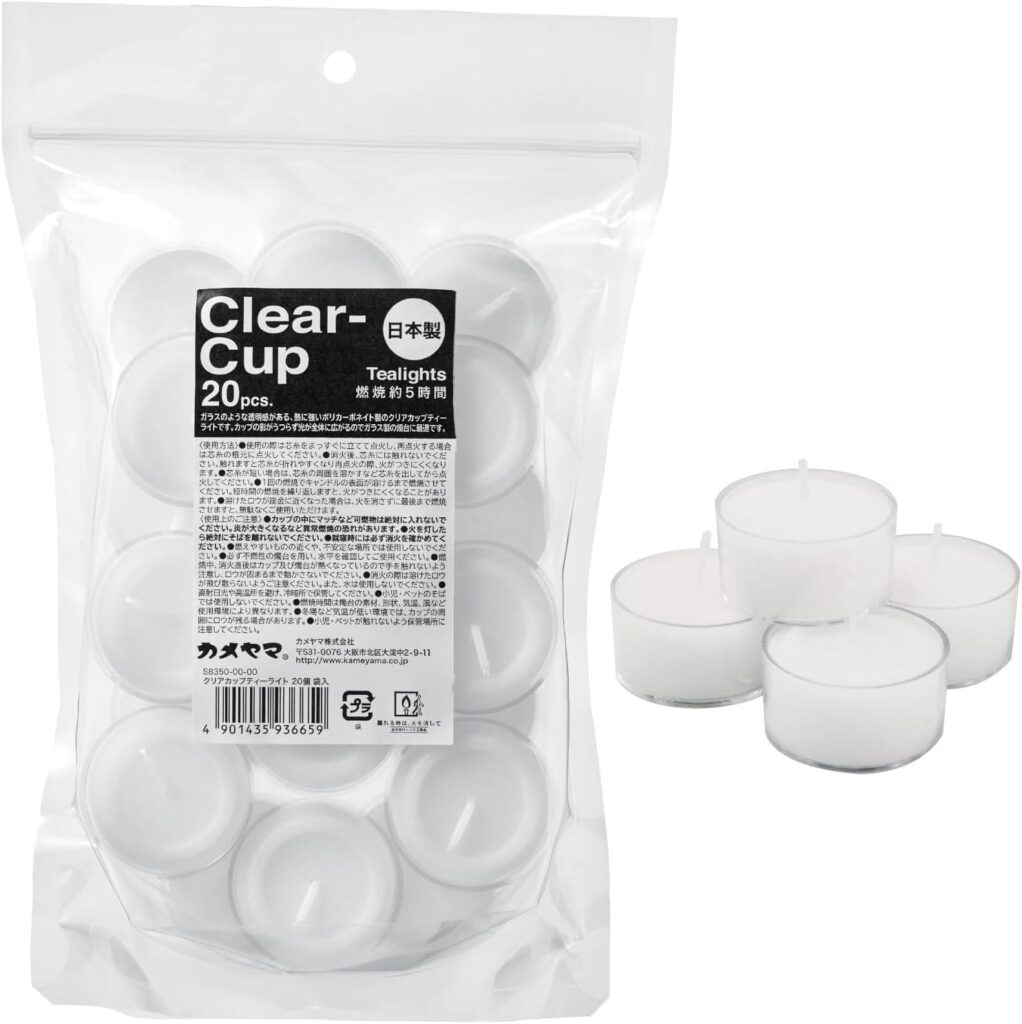 カメヤマクリアカップティーライト