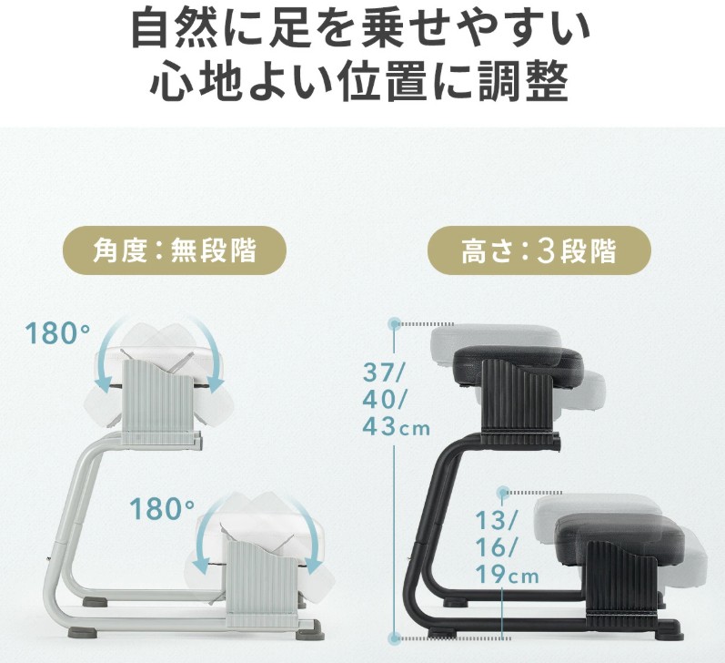 サンワダイレクト 3WAYフットレスト（100-FR037）の画像