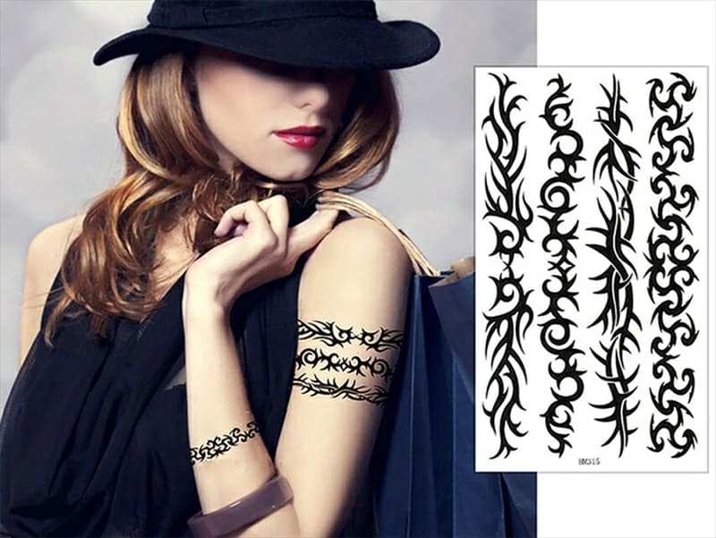 タトゥシールトライバル鎖