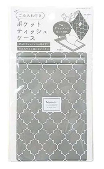 キャンドゥのごみ入れ付きポケットティッシュケースの画像