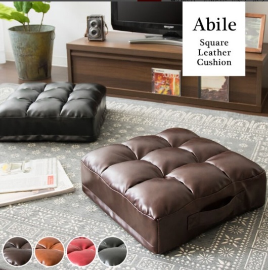 宮武製作所のレザークッションの画像