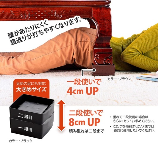 旭電機化成のテーブル脚継ぎ足しグッズの画像