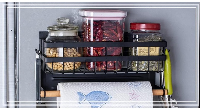 Sameyo マグネット 冷蔵庫サイドラック スパイスラックの画像
