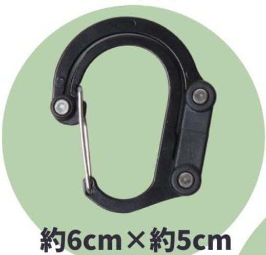 【CedarPhil】 カラビナ型 フック バックハンガーの画像