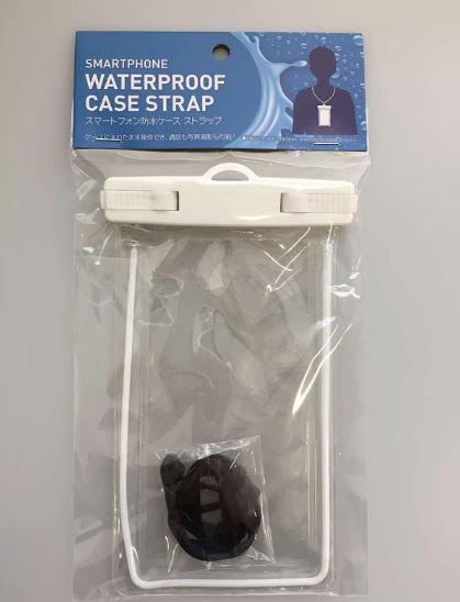 スマートフォン防水ケース　ストラップの画像