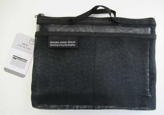 キャンドゥ メッシュバッグインバッグBK