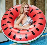スイカ柄浮き輪の画像