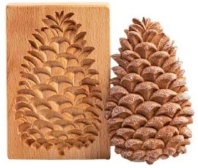 木製のクッキー型の画像