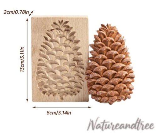 木製のクッキー型の画像